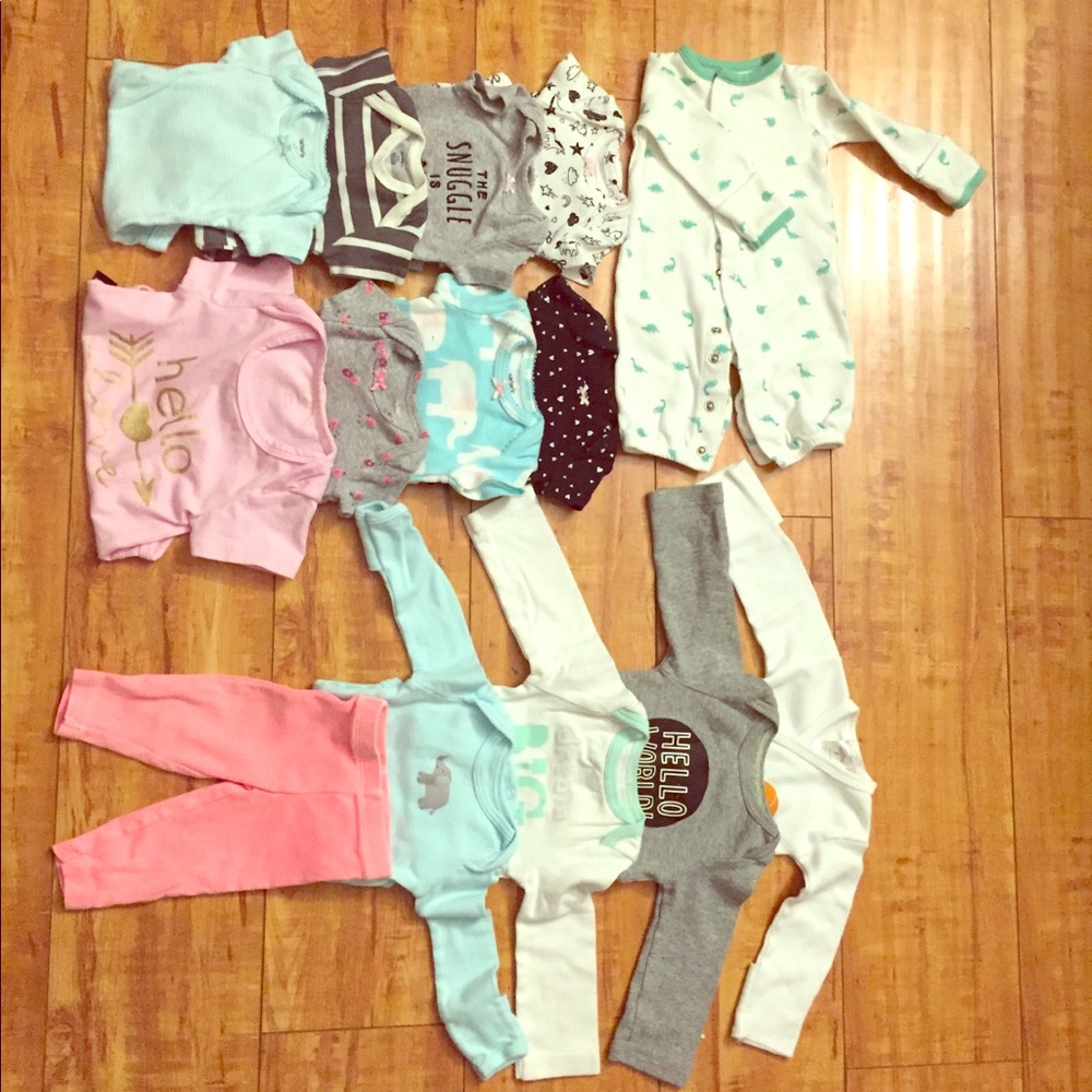 Newborn baby girl starter wardrobe